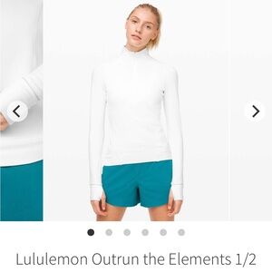 Lululemon outrun the elements half zip
